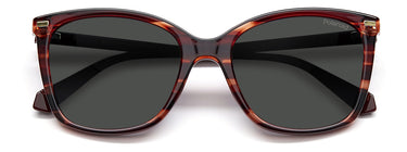 Women Polaroid Sunglasses: PLD 4108/S - Red Havana(2) - SpecSMART Eye Clinic (Front View)